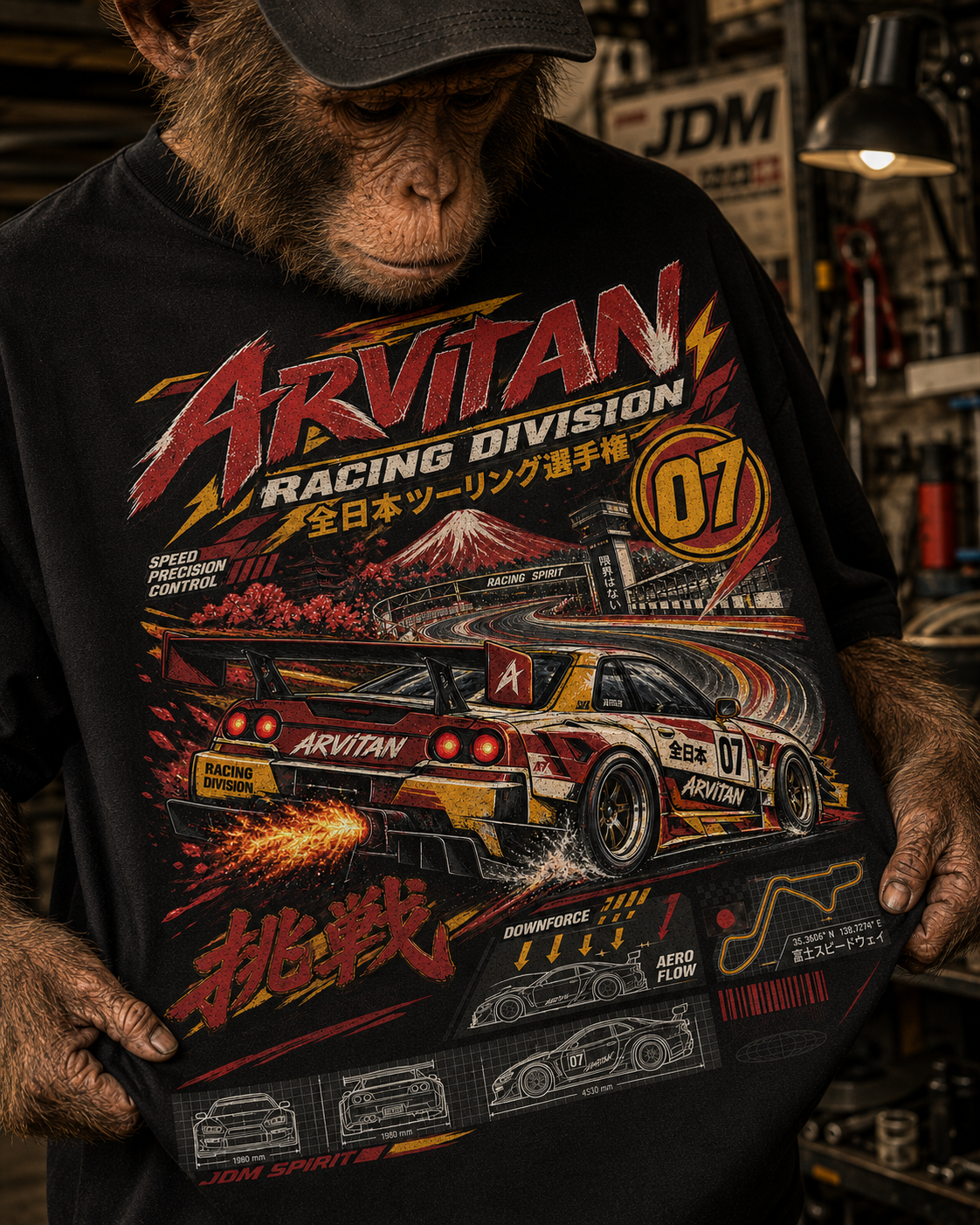 ARVITAN Racing Division 07 Oversized Classic T-Shirt