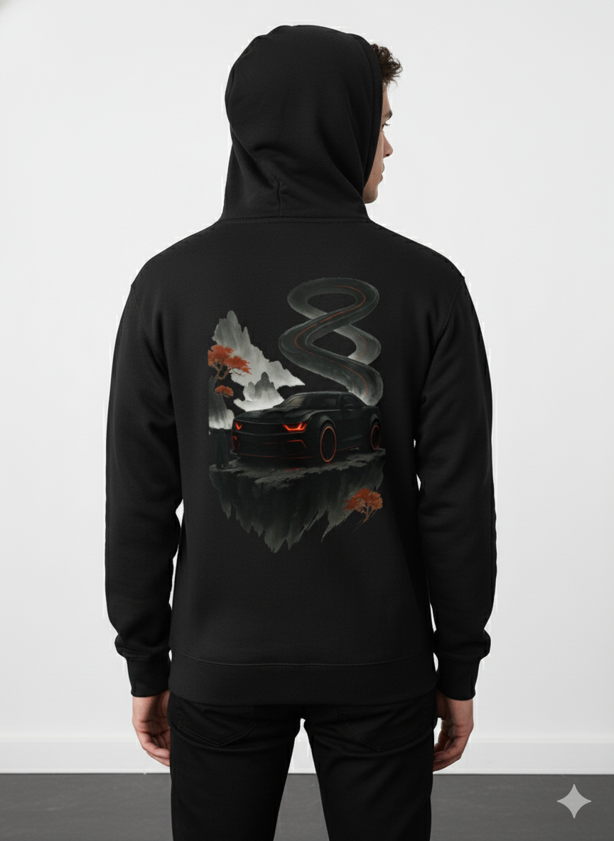 Atmospheric Camaro Hoodie | Premium Unisex Pullover | Arvitan