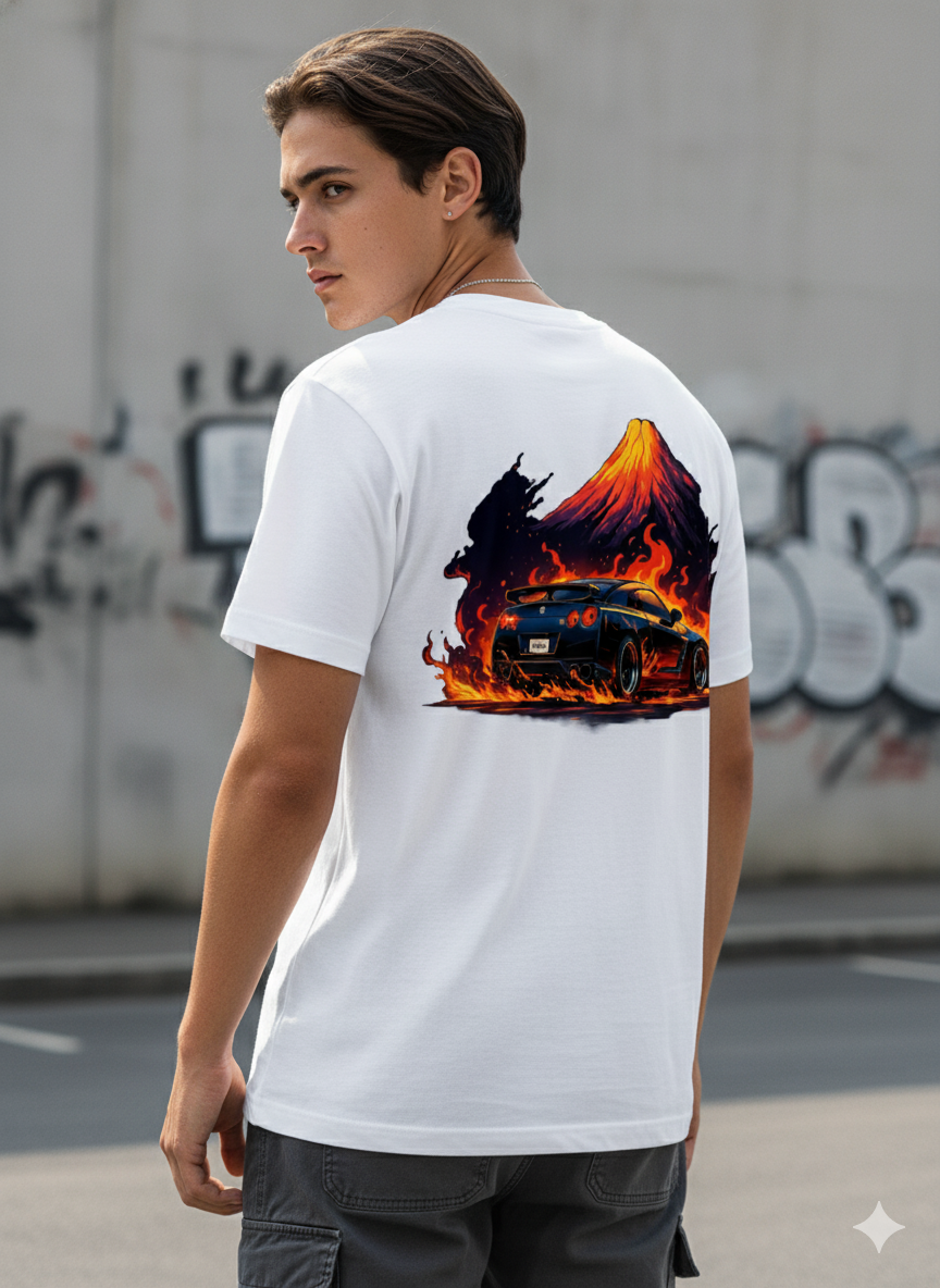 Volcano GTR Tee | JDM Graphic T-Shirt | Arvitan