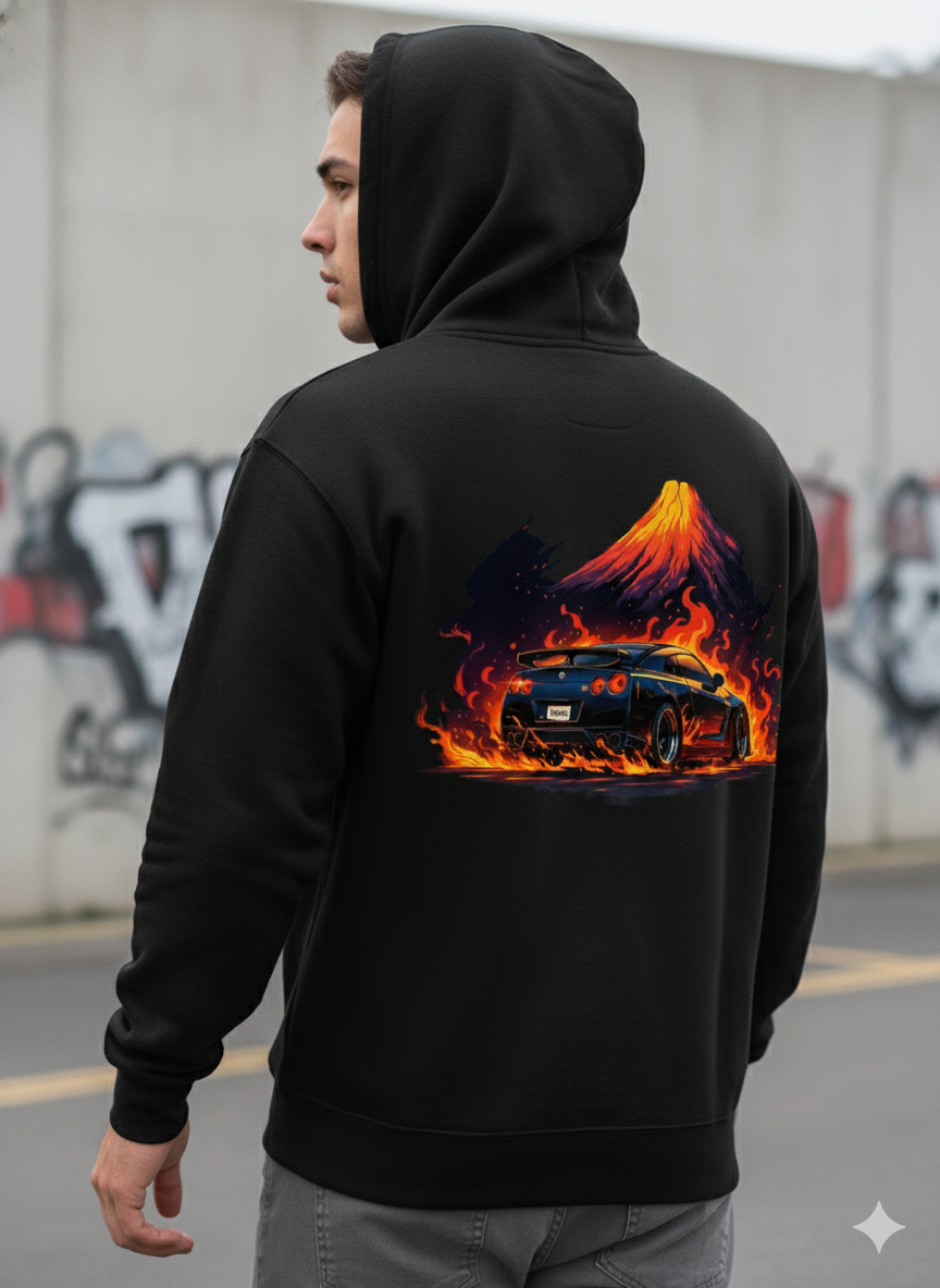 Volcano GTR Hoodie | JDM Graphic Hoodie | Arvitan