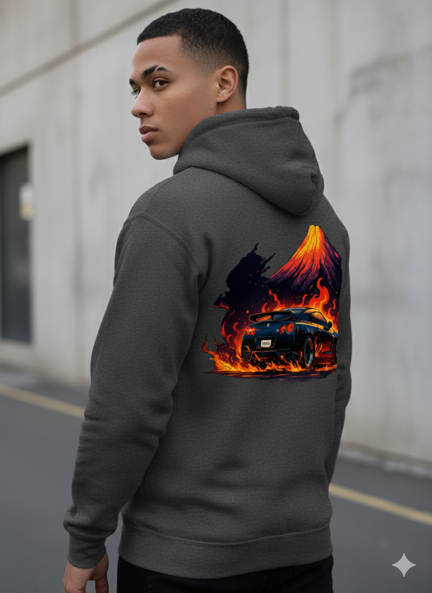 Volcano GTR Hoodie | JDM Graphic Hoodie | Arvitan