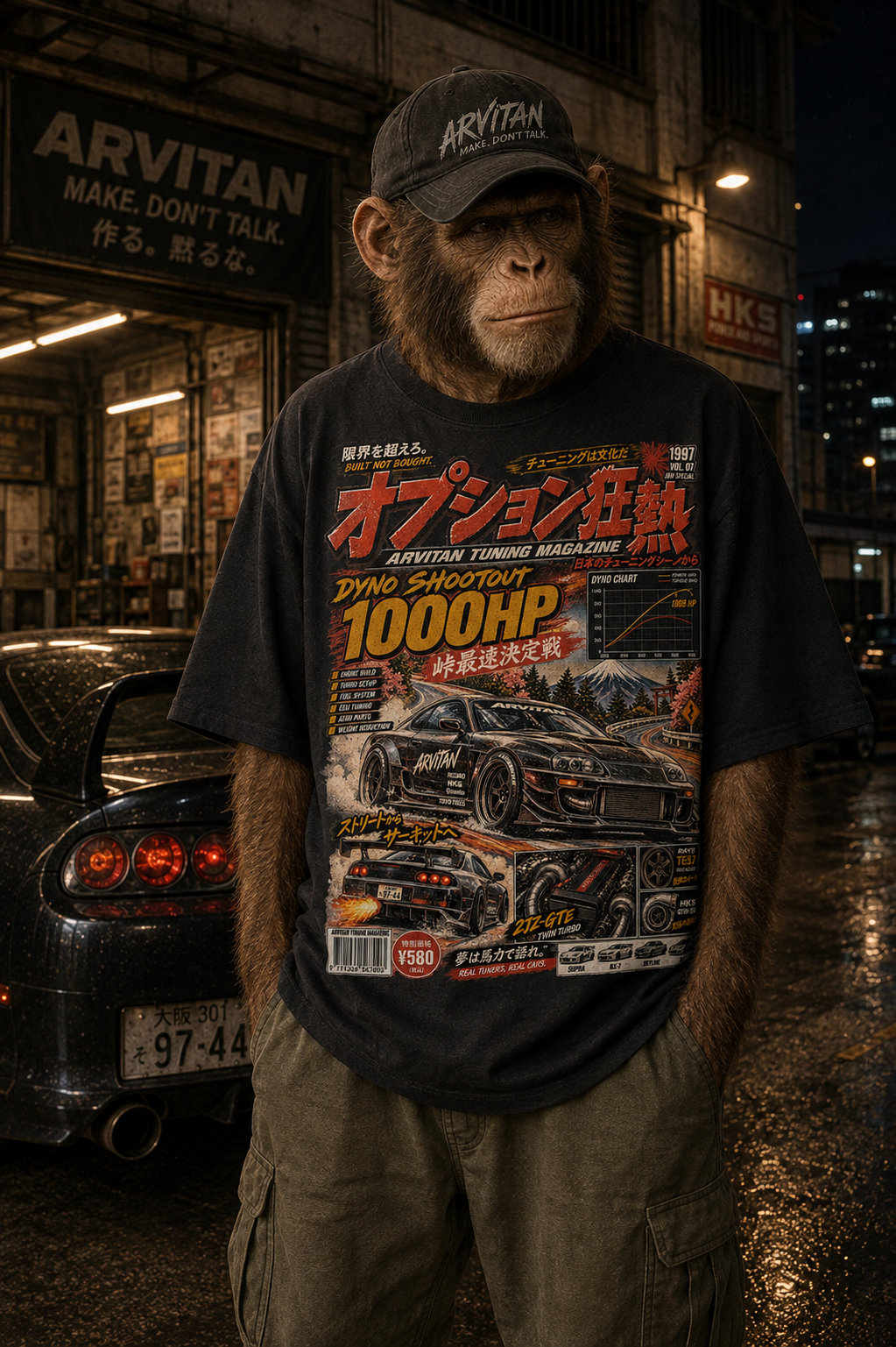 ARVITAN Dyno Shootout 1000HP — Oversized T-Shirt