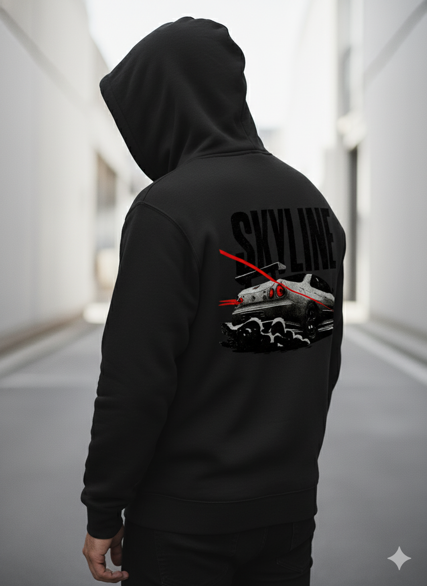 Skyline R34 Hoodie | Retro JDM Hoodie | Arvitan