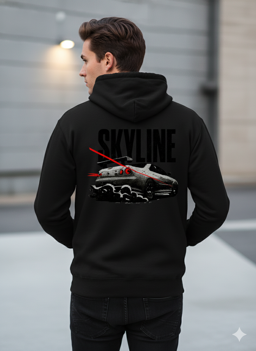 Skyline R34 Hoodie | Retro JDM Hoodie | Arvitan